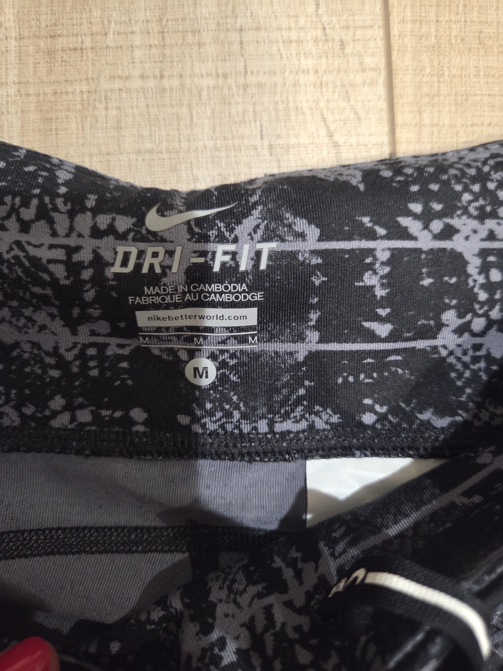 Nike Dri-FIT Black & Gray Athletic Leggings